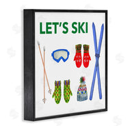 Melissa Hyatt | Let's Ski on White