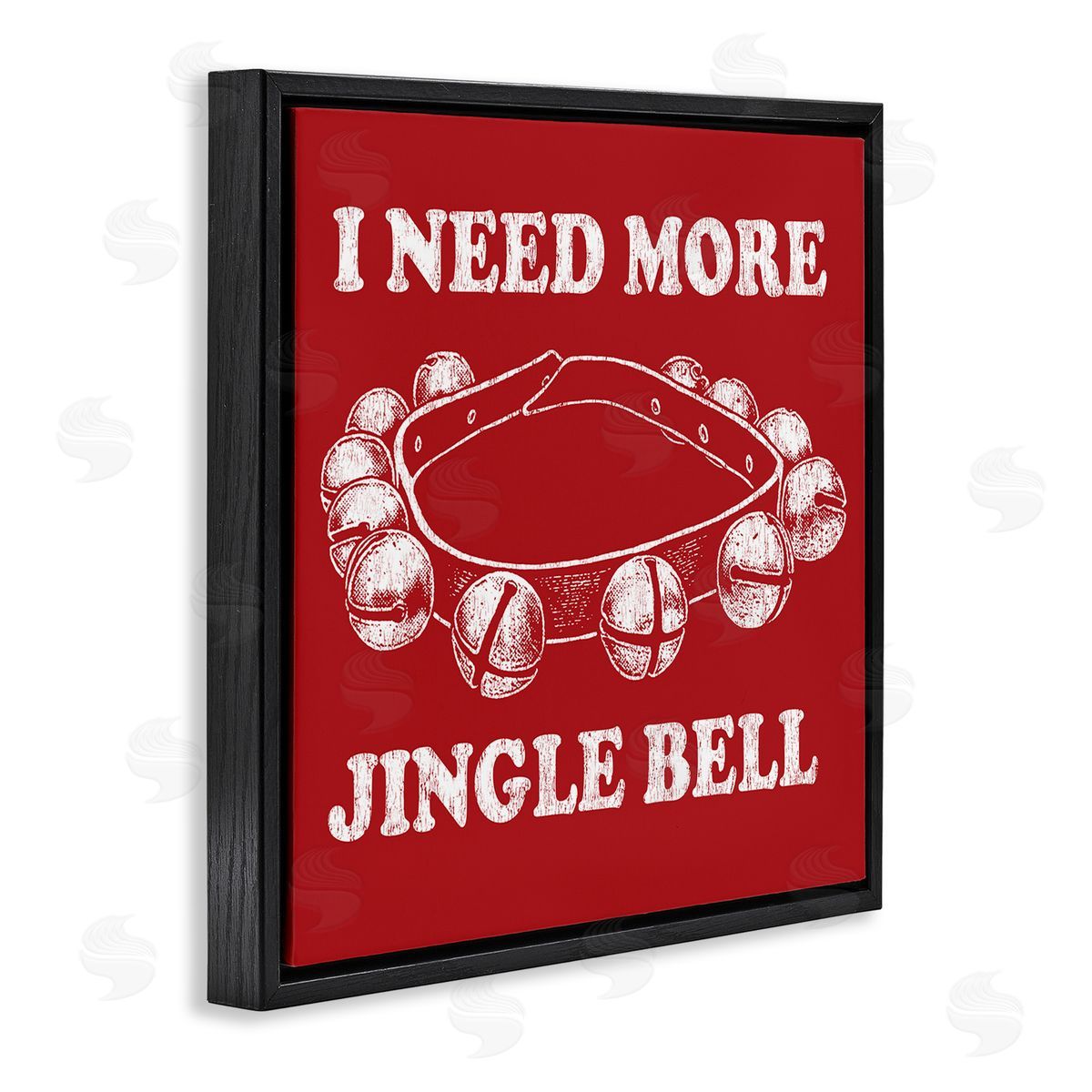 Need More Jingle Bell Black Floating Frame Canvas Wall Art, Home Decor by Jedco Brands, Inc.