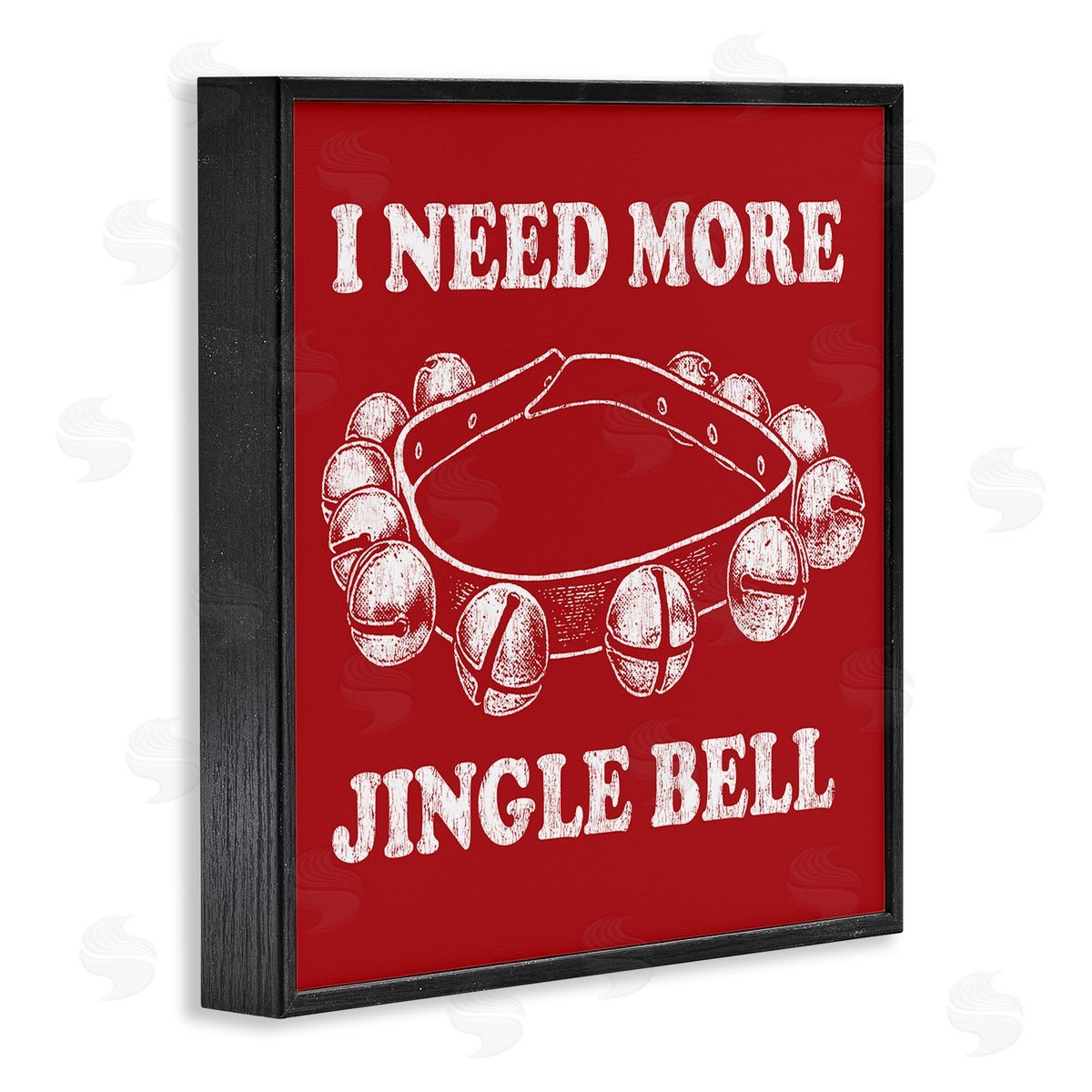 Need More Jingle Bell Black Frame Print Wall Art, Home Decor by Jedco Brands, Inc.