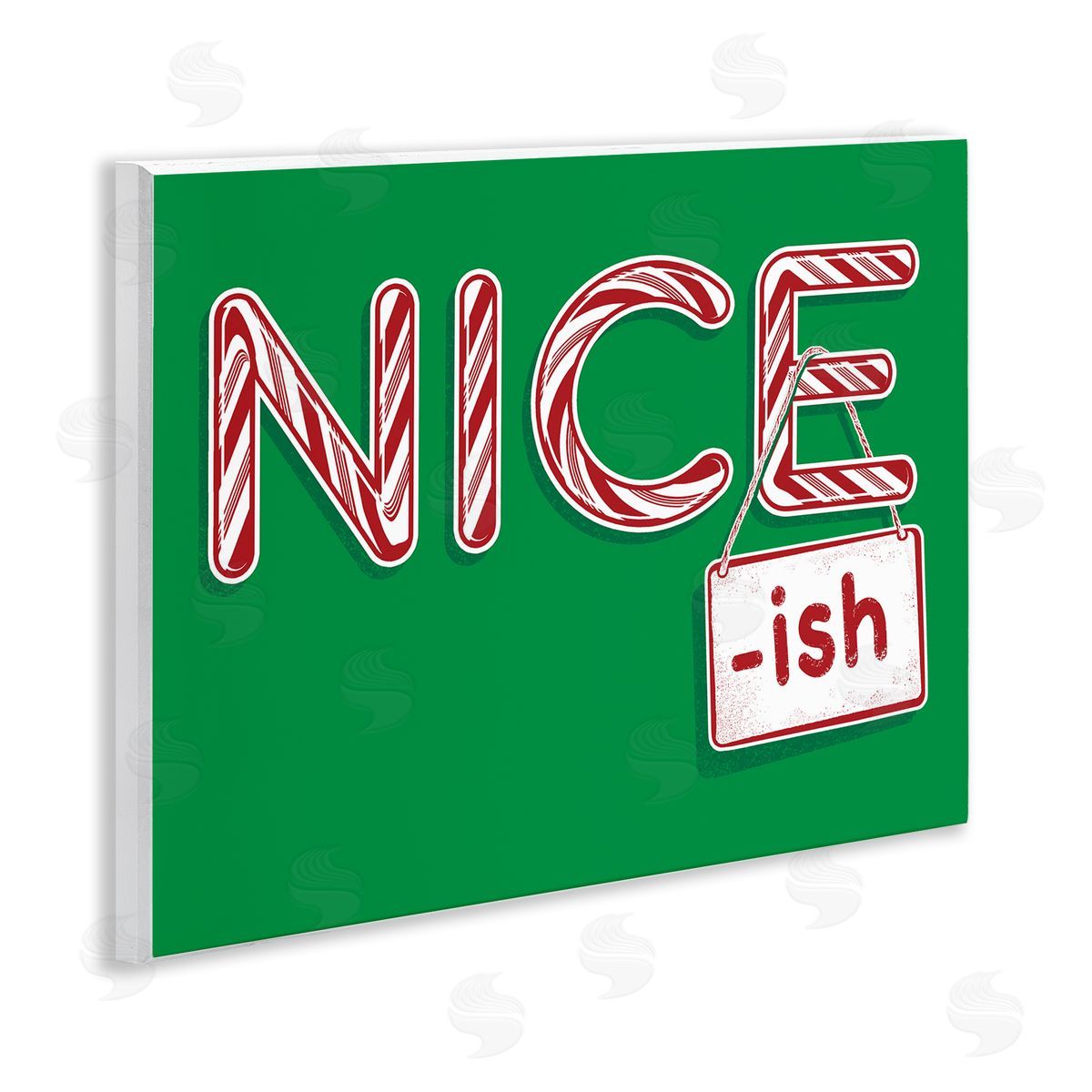 Nice-Ish Holiday Humor Wood Plaque Wall Art, Home Decor by Jedco Brands, Inc.