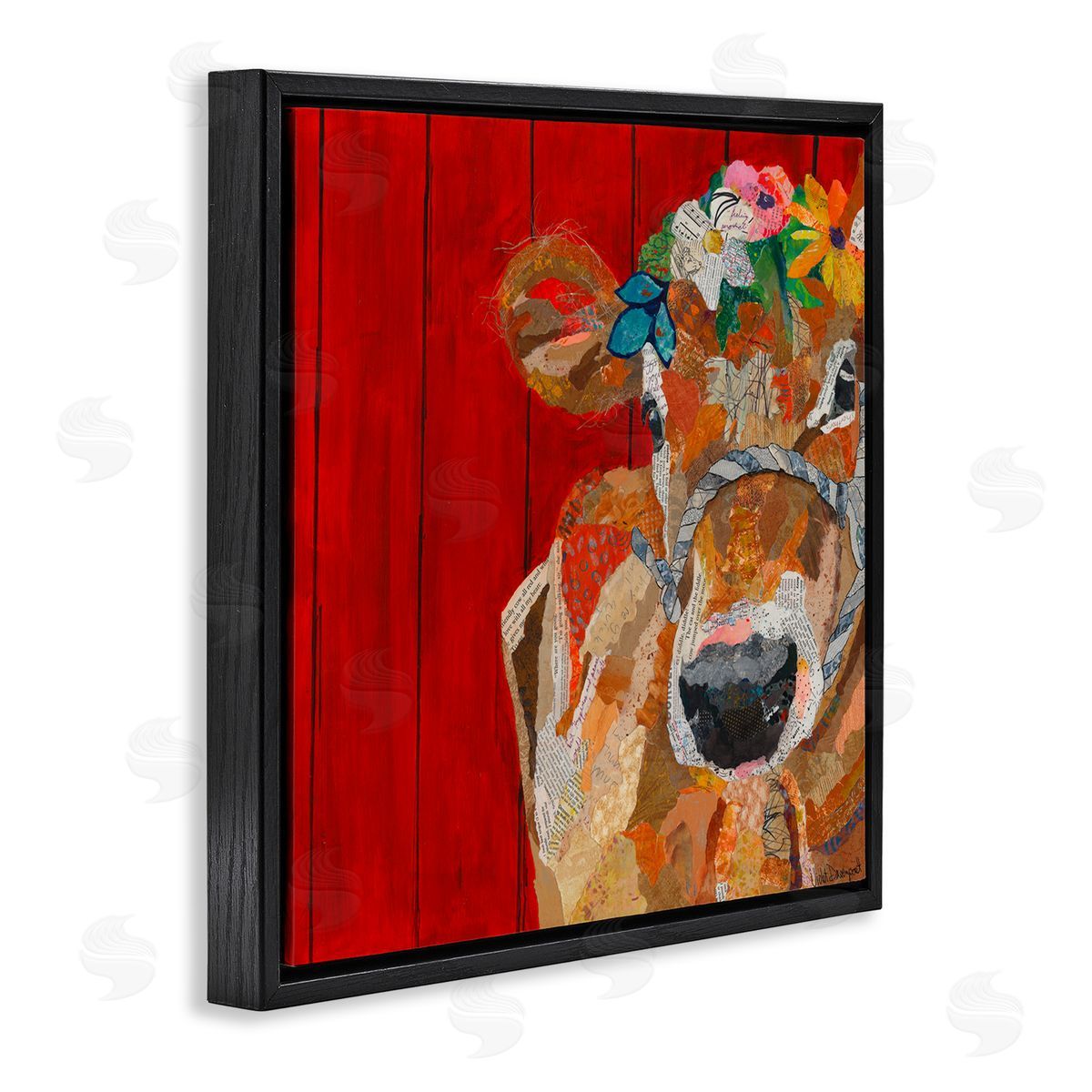 Violet Davenport | Red Barn Cow Collage