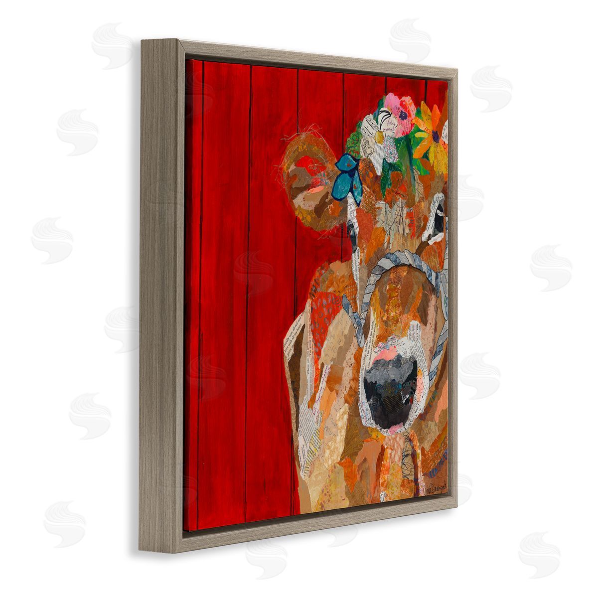Violet Davenport | Red Barn Cow Collage