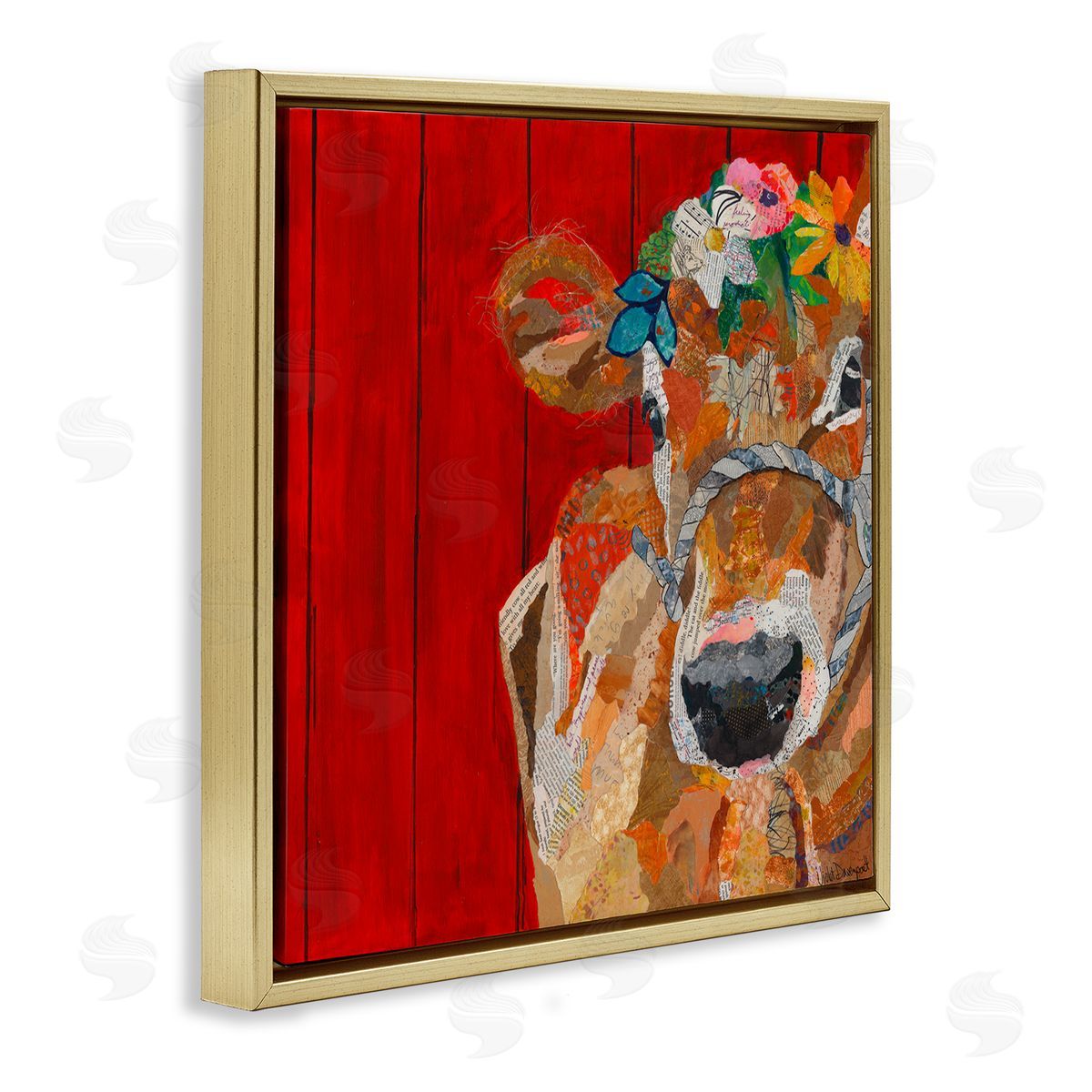 Violet Davenport | Red Barn Cow Collage