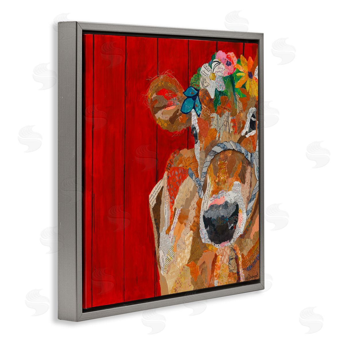 Violet Davenport | Red Barn Cow Collage