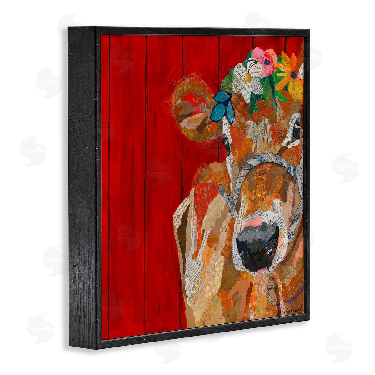 Violet Davenport | Red Barn Cow Collage