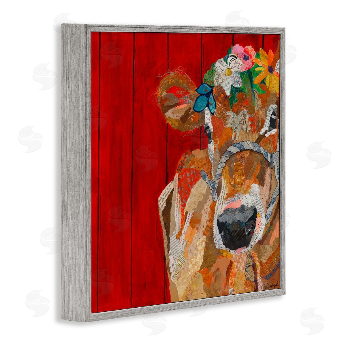 Violet Davenport | Red Barn Cow Collage