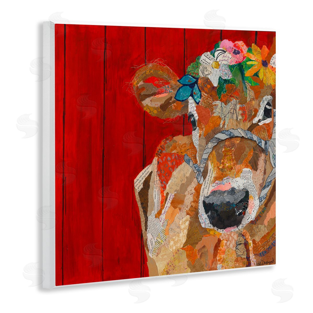 Violet Davenport | Red Barn Cow Collage