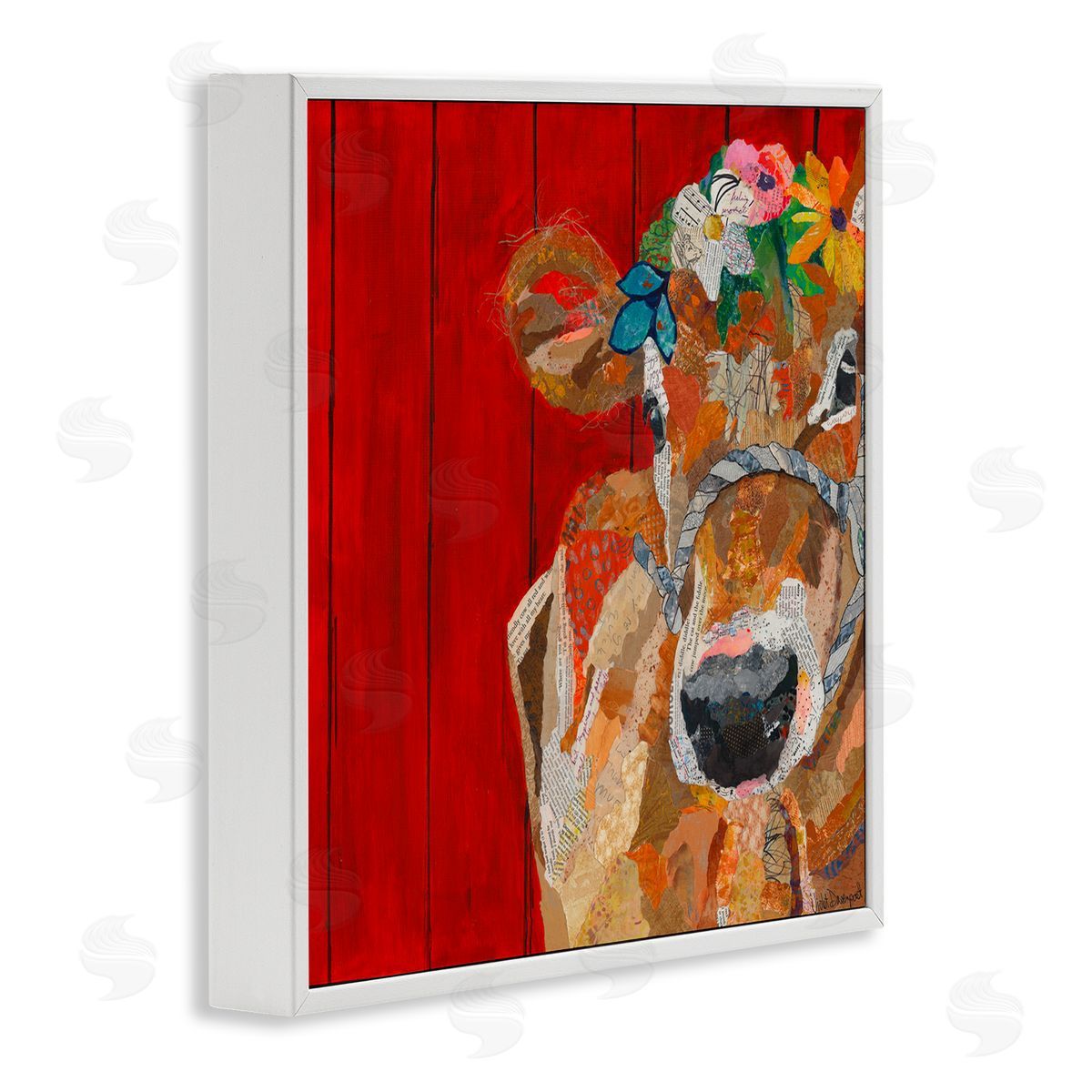 Violet Davenport | Red Barn Cow Collage