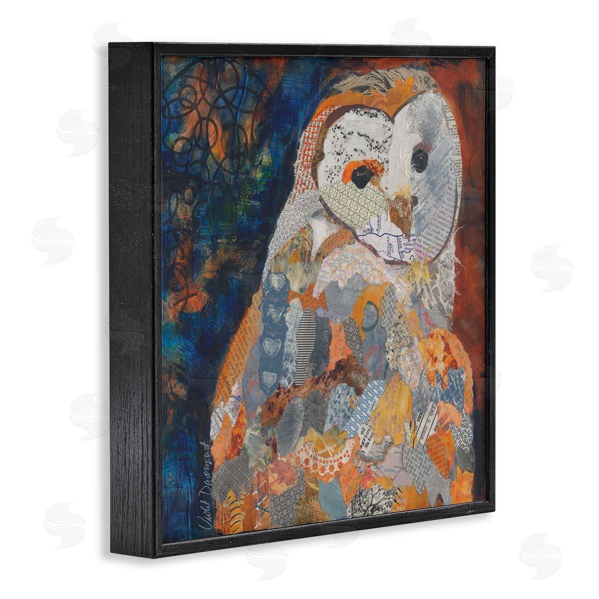 Violet Davenport | Collage Patterned Owl