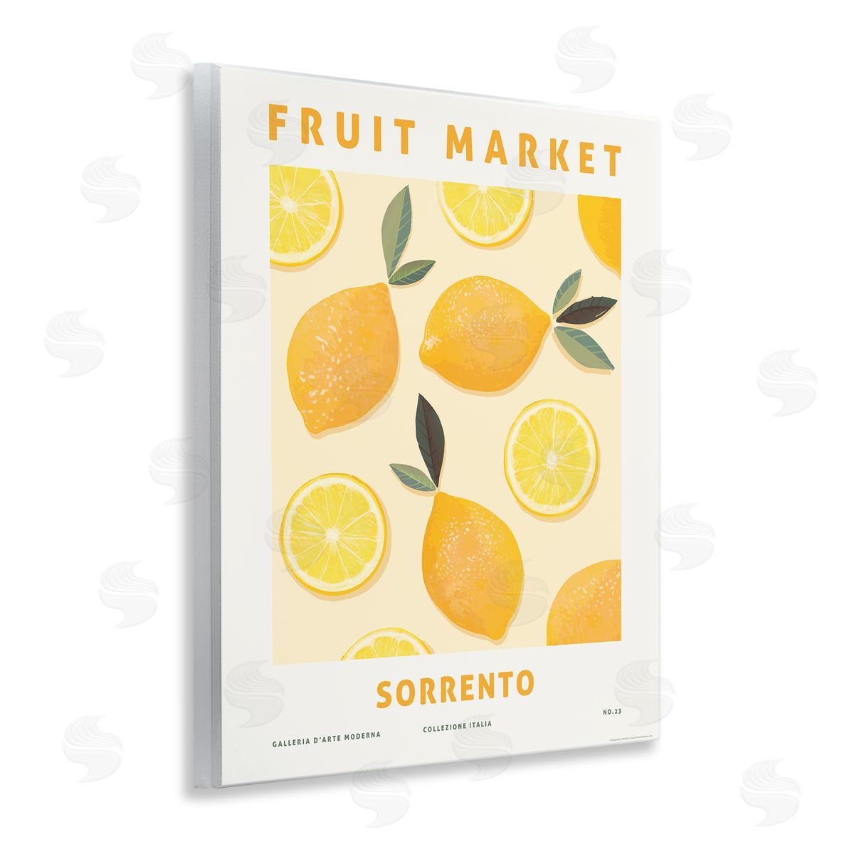 Fruit Market Lemons Wood Plaque Wall Art, Home Decor by Reinders