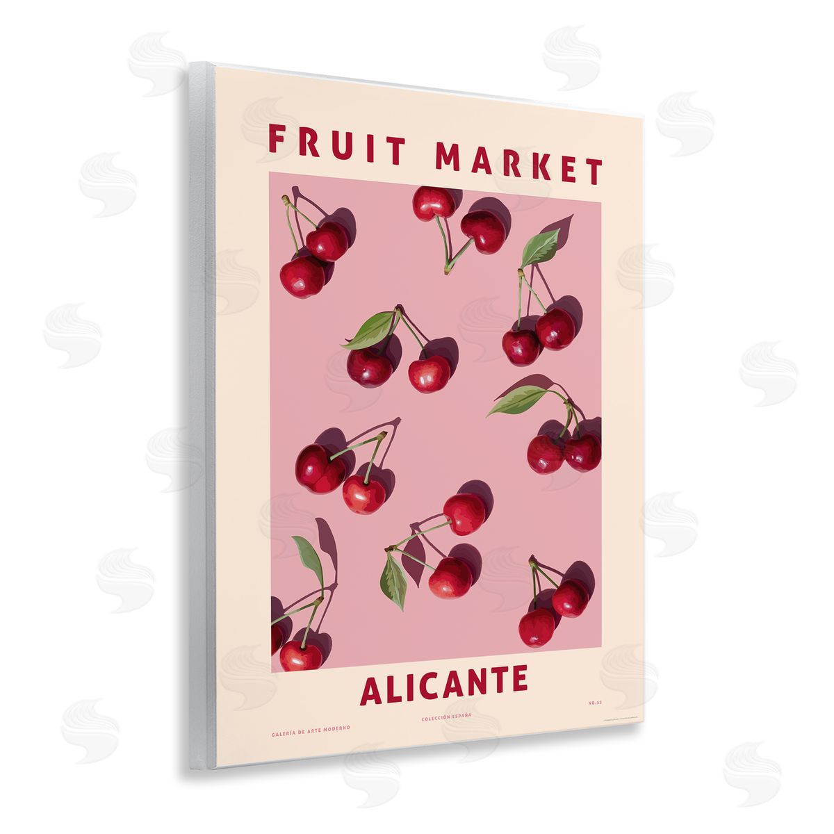 Fruit Market Cherries Wood Plaque Wall Art, Home Decor by Reinders