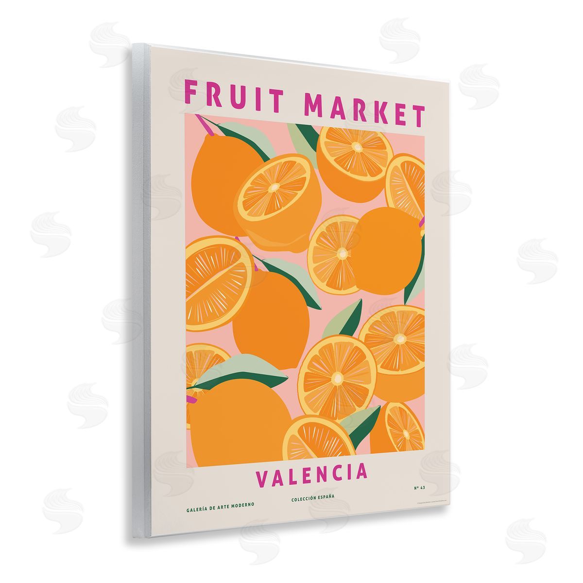 Fruit Market Oranges Wood Plaque Wall Art, Home Decor by Reinders