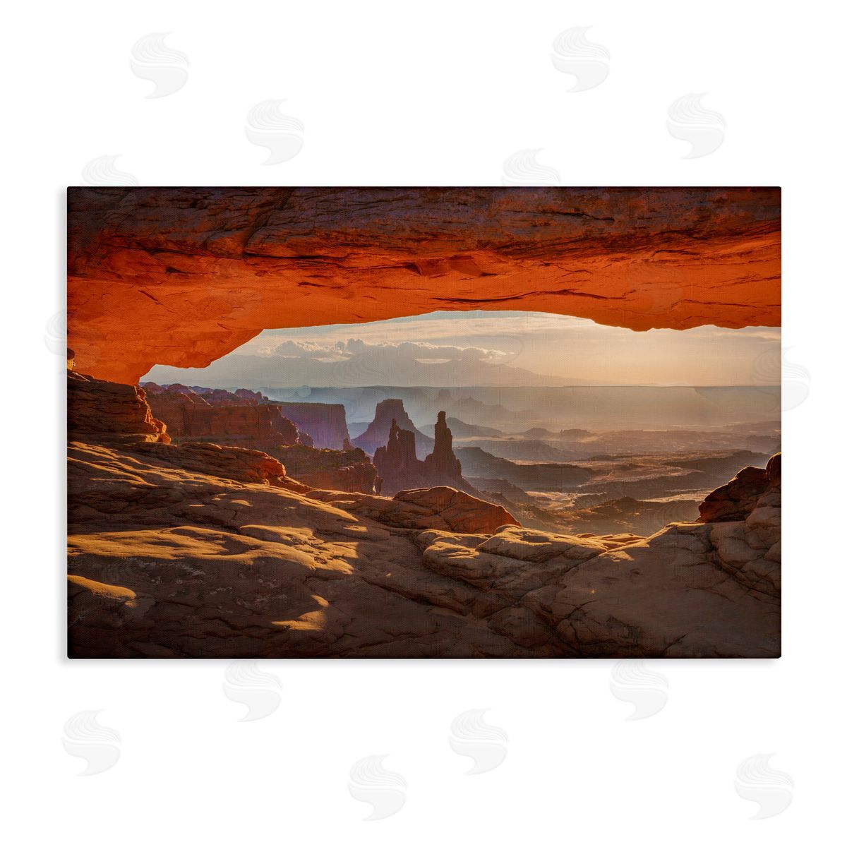 Under Canyon Rocks View Canvas Wall Art, Home Decor by Marty Hulsebos