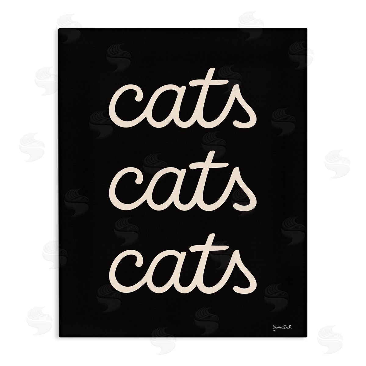 Jessica Beck | Cats Repeating Typography