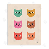 Jessica Beck | Colorful Cat Faces