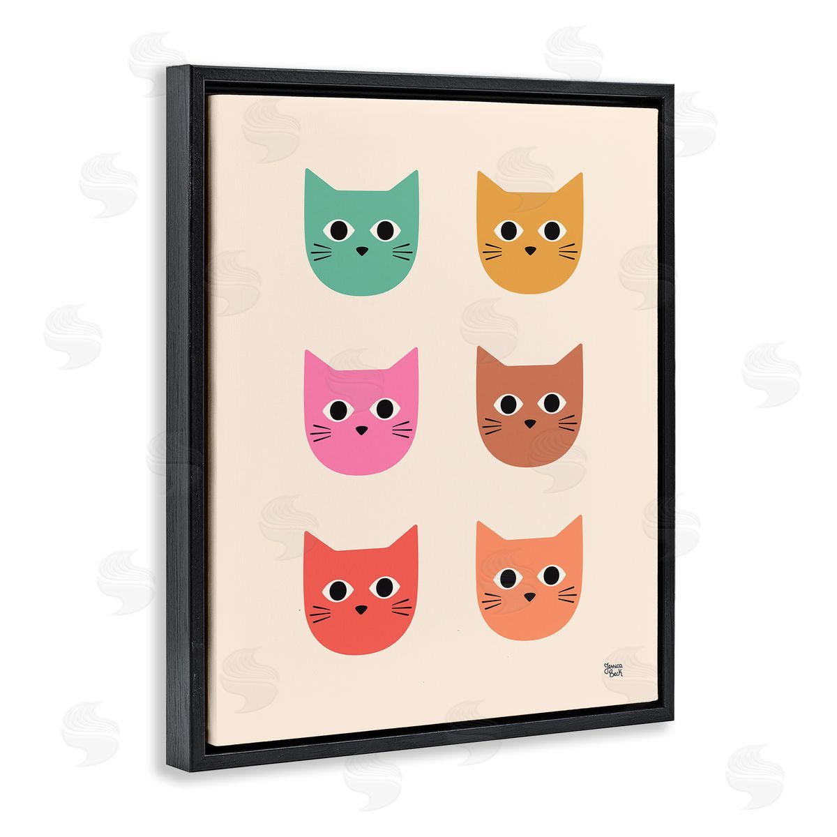 Jessica Beck | Colorful Cat Faces