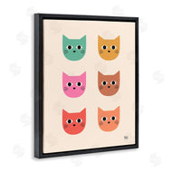 Jessica Beck | Colorful Cat Faces