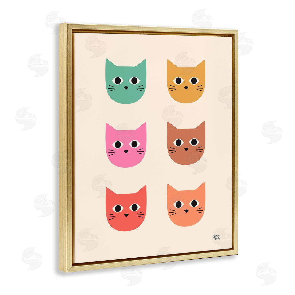 Jessica Beck | Colorful Cat Faces