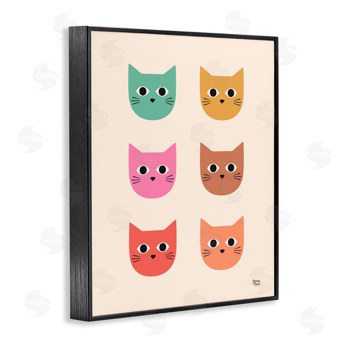 Jessica Beck | Colorful Cat Faces