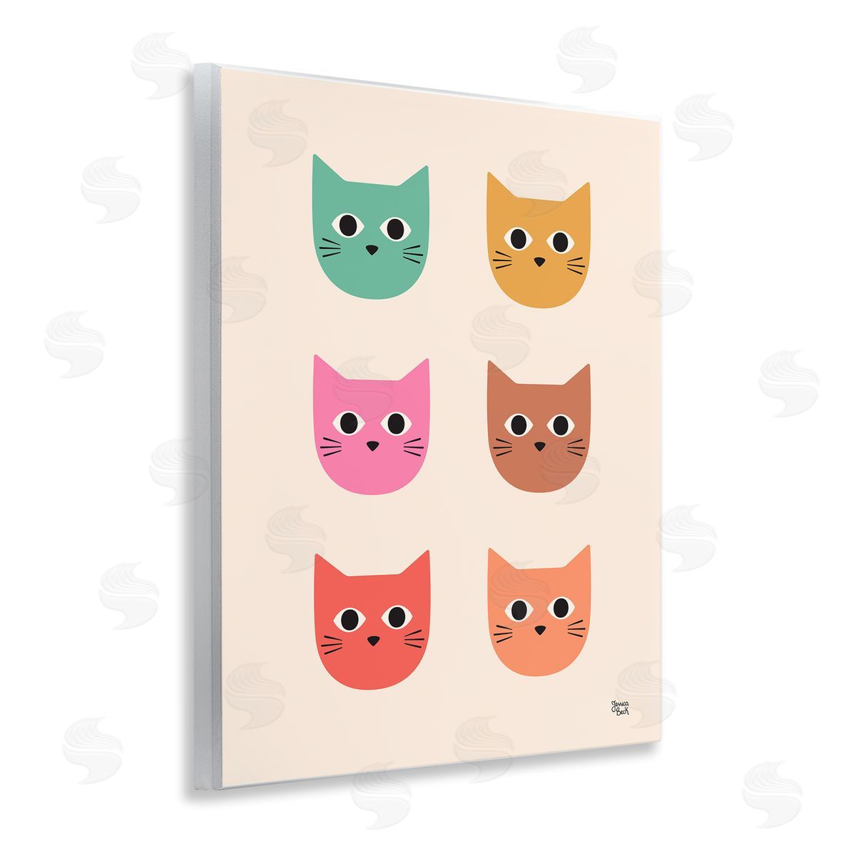 Jessica Beck | Colorful Cat Faces
