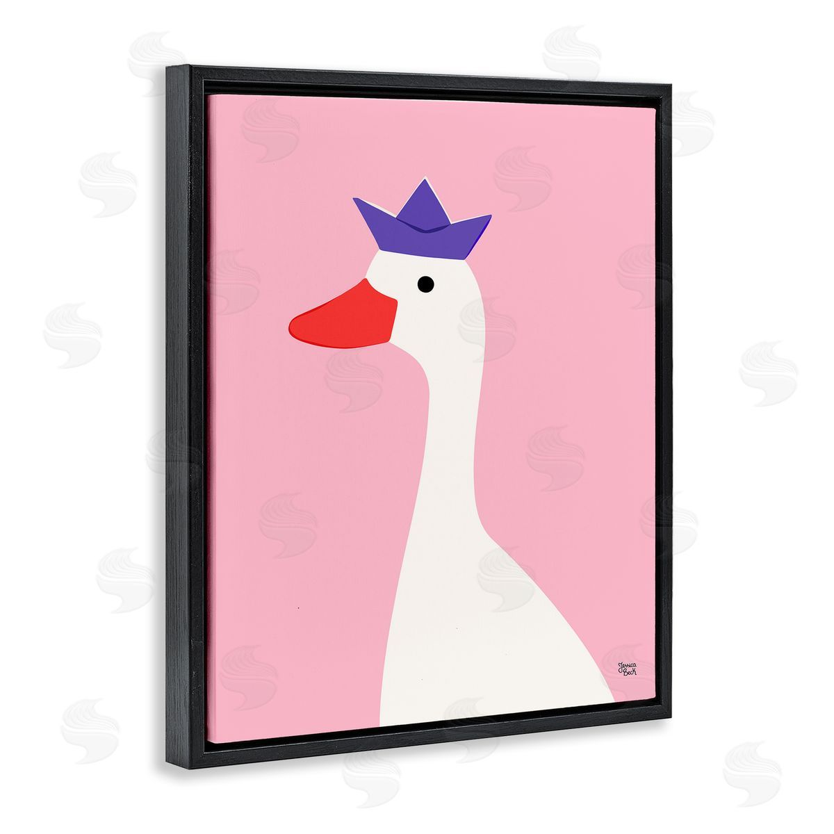 Jessica Beck | Crowned Goose on Pink
