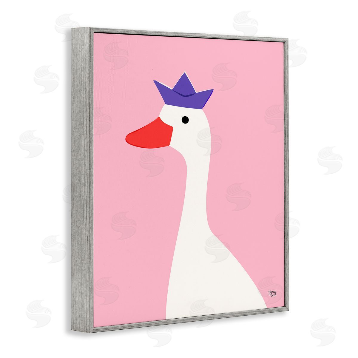 Jessica Beck | Crowned Goose on Pink
