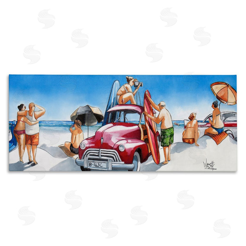 Ronald West | Group Of Beachgoers
