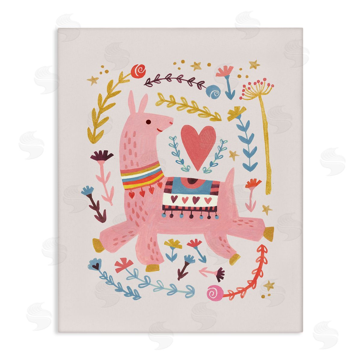 Irene Chan | Pink Llama with Florals