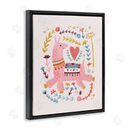 Irene Chan | Pink Llama with Florals