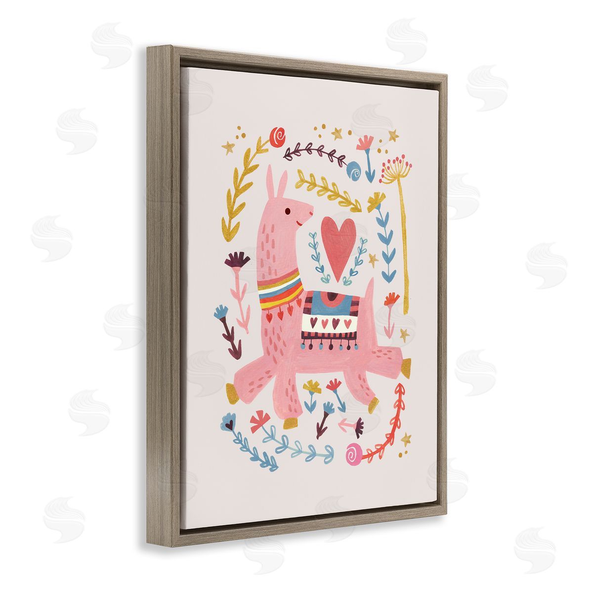Irene Chan | Pink Llama with Florals