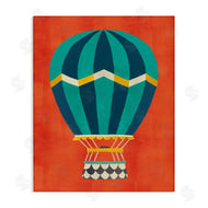 Irene Chan | Hot Air Balloon on Red