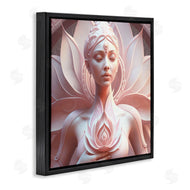 Shambhala Light Visionary Art | Spiritual Lotus Woman Statue