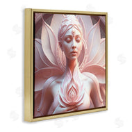 Shambhala Light Visionary Art | Spiritual Lotus Woman Statue