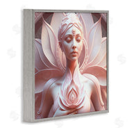 Shambhala Light Visionary Art | Spiritual Lotus Woman Statue