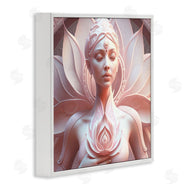 Shambhala Light Visionary Art | Spiritual Lotus Woman Statue