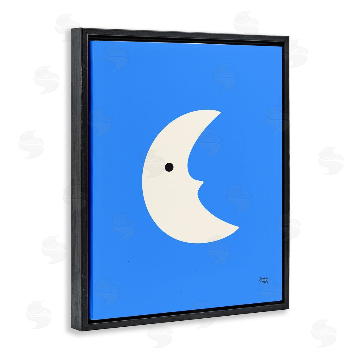 Jessica Beck | Blue Crescent Moon Face