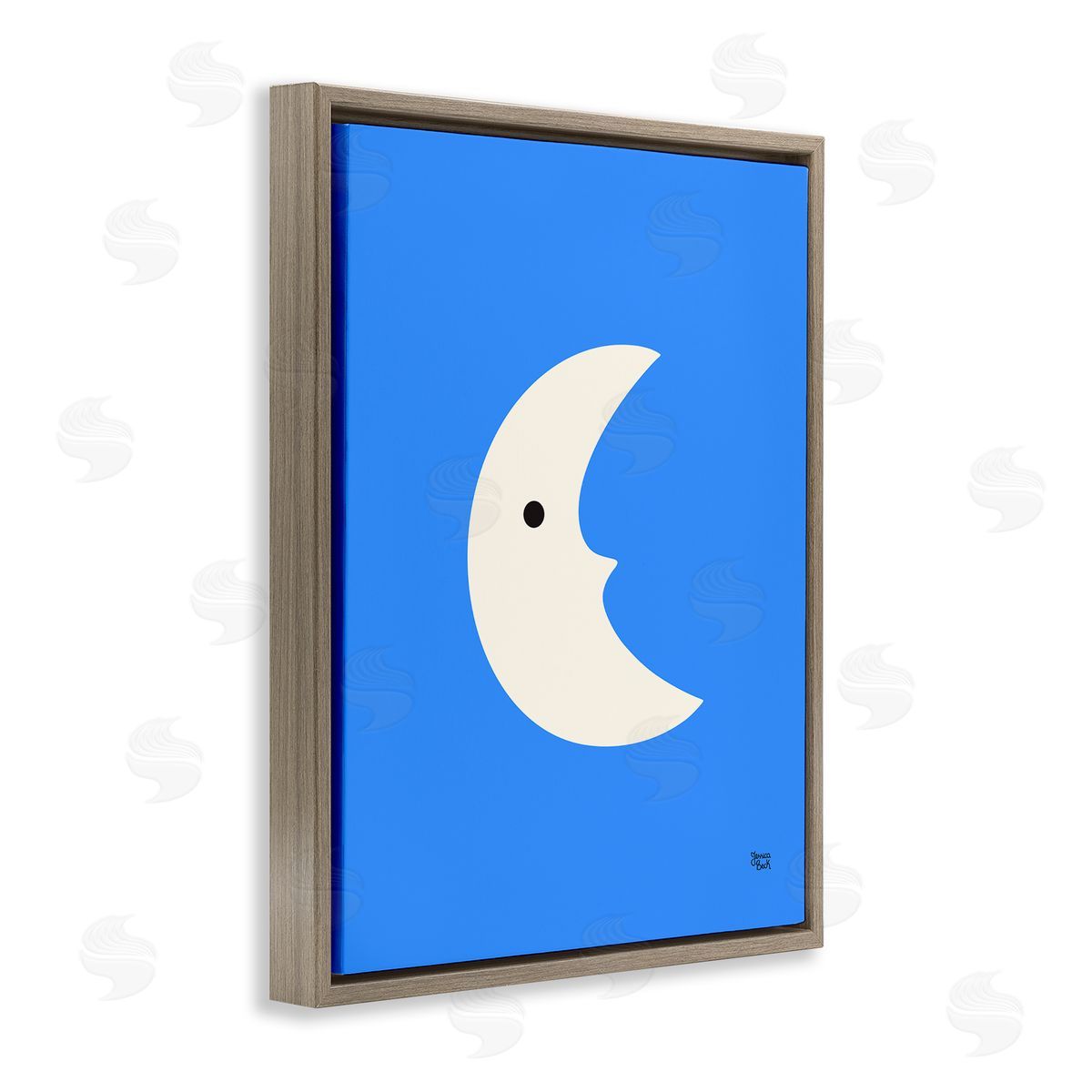 Jessica Beck | Blue Crescent Moon Face