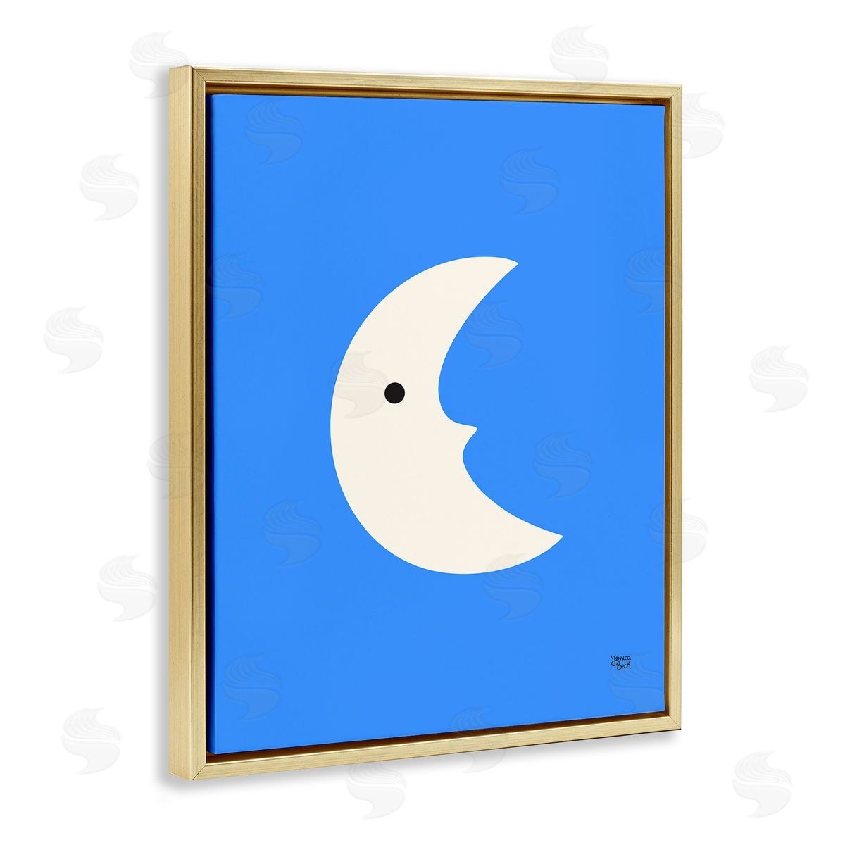 Jessica Beck | Blue Crescent Moon Face