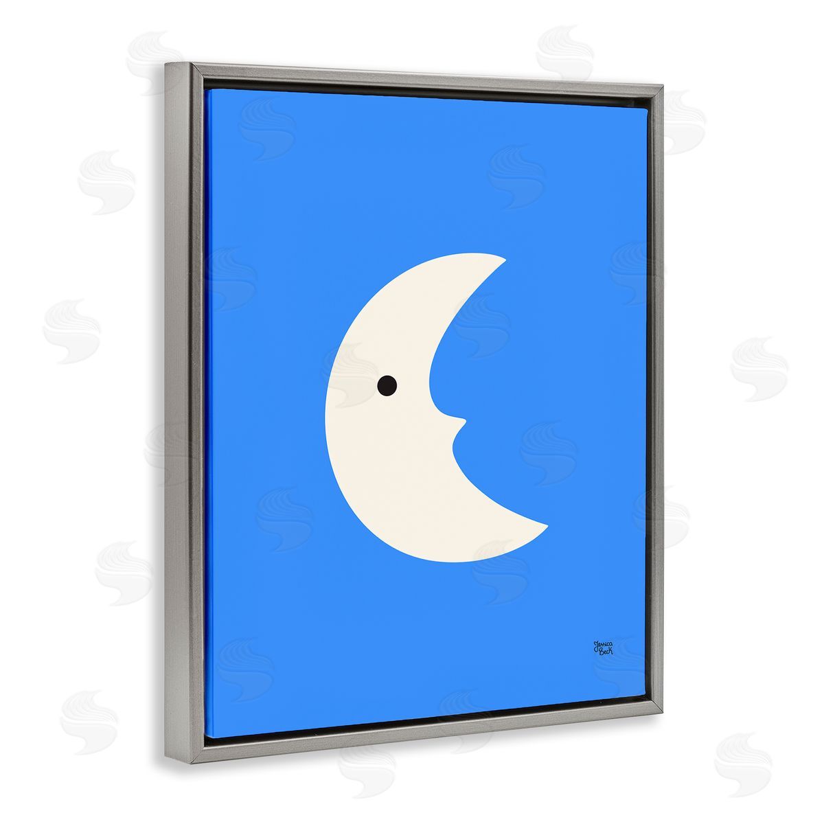 Jessica Beck | Blue Crescent Moon Face