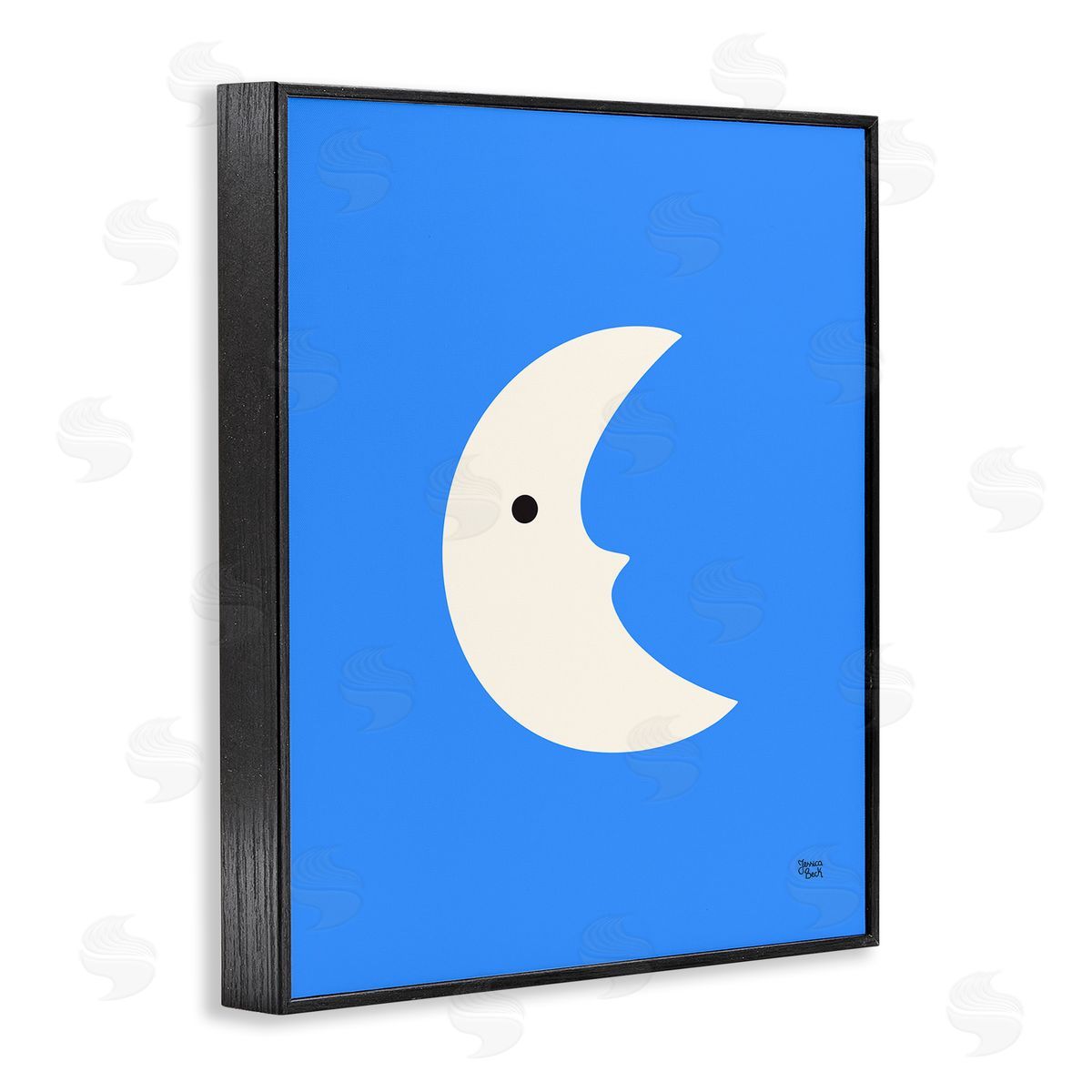 Jessica Beck | Blue Crescent Moon Face