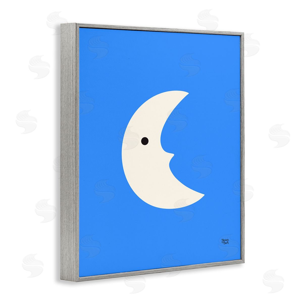 Jessica Beck | Blue Crescent Moon Face