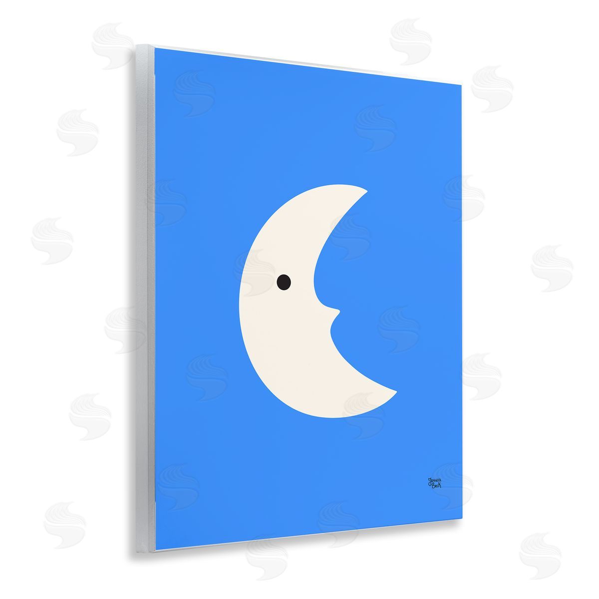 Jessica Beck | Blue Crescent Moon Face