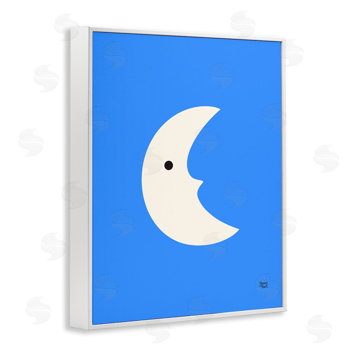 Jessica Beck | Blue Crescent Moon Face