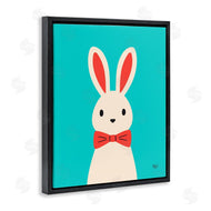 Jessica Beck | Rabbit & Bowtie on Turquoise