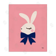 Jessica Beck | Rabbit with Ribbon on Pink