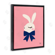 Jessica Beck | Rabbit with Ribbon on Pink