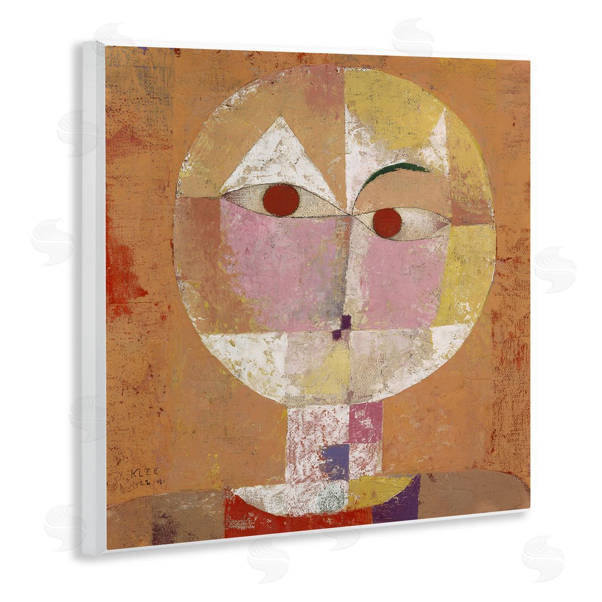 Classic Senecio Paul Klee Wood Plaque Wall Art, Home Decor by one1000paintings