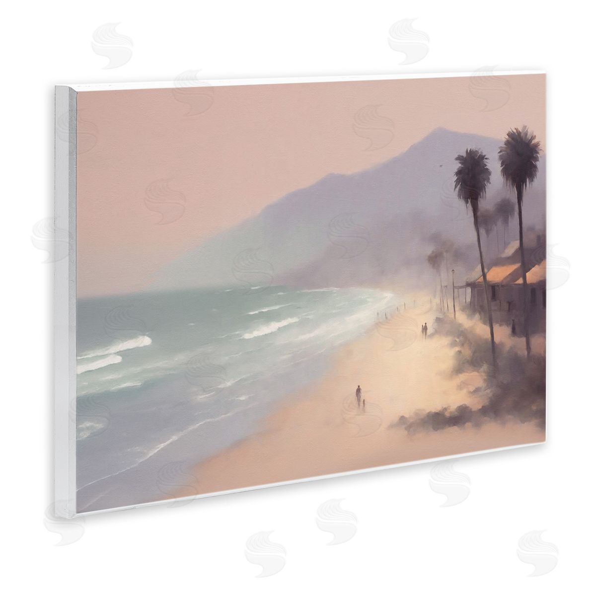 Beachside Cabins View Wood Plaque Wall Art, Home Decor by Noah Bay