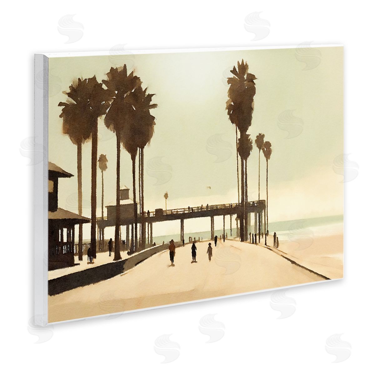Tropical Beach Walkway Wood Plaque Wall Art, Home Decor by Noah Bay