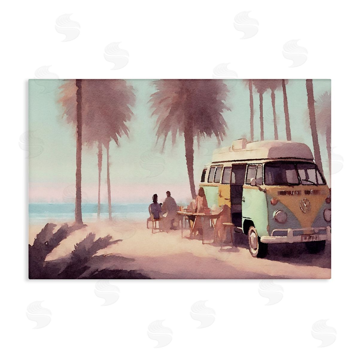 Beach Day Hangout Canvas Wall Art, Home Decor by Noah Bay